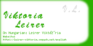 viktoria leirer business card